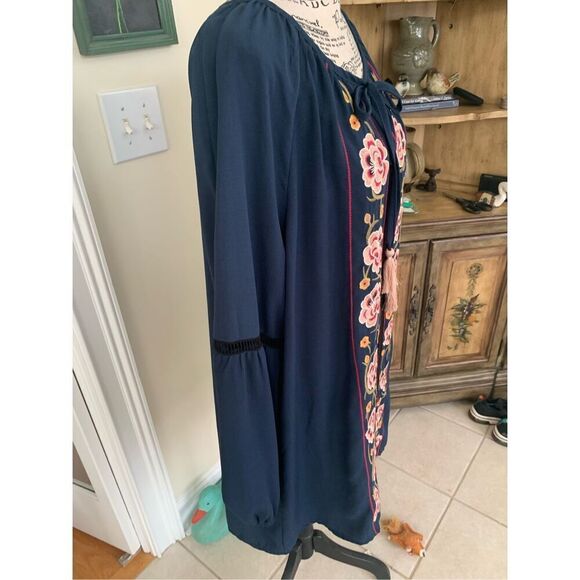 Umgee Floral Embroidered Dress - Picture 2 of 11